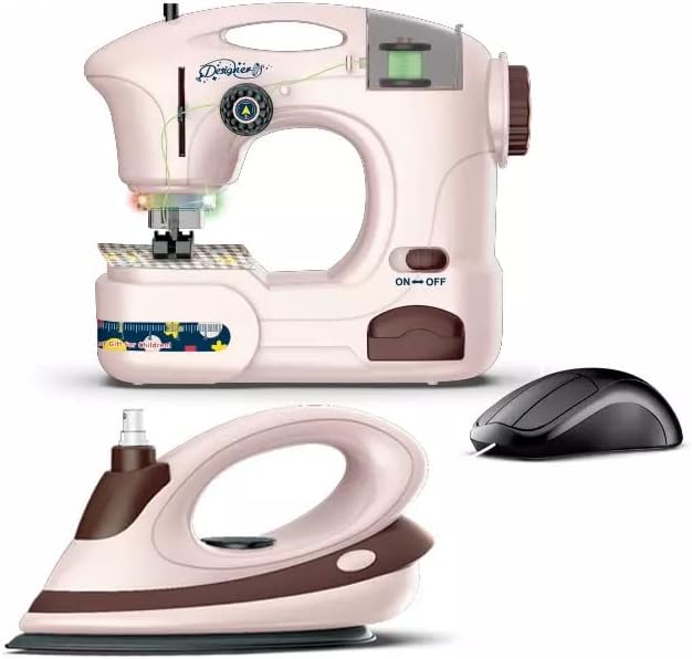 SEWING MACHINE WITH IRON PRETEND PLAY TOY