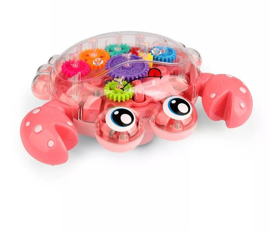 Musical Sensory Transparent Gear Animal Crab