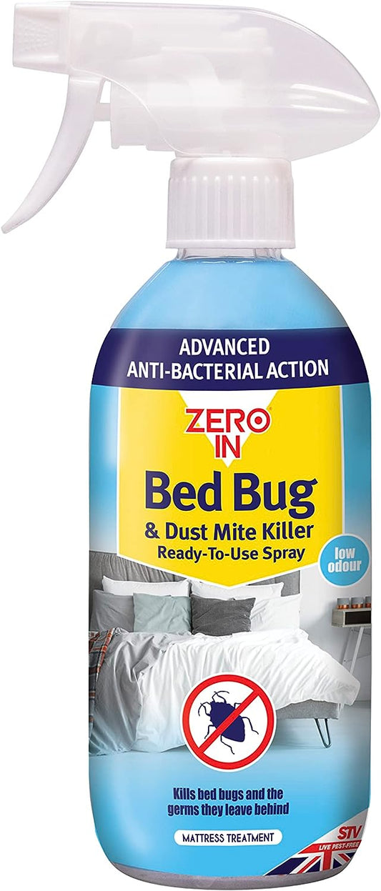 Zero In Bed Bug & Dust Mite Killer- 500 ml Spray