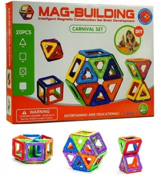 20 pcs Magnetic Building Carnival Set