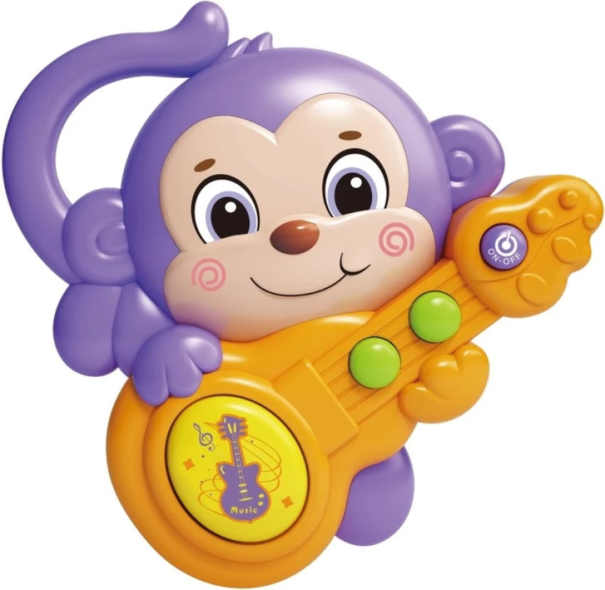 MUSICAL GUITAR PLAYING MONKEY MULTI COLOUR