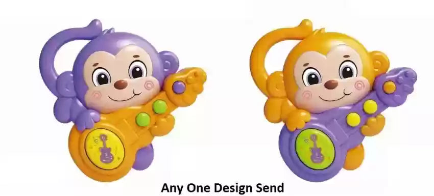 MUSICAL GUITAR PLAYING MONKEY MULTI COLOUR