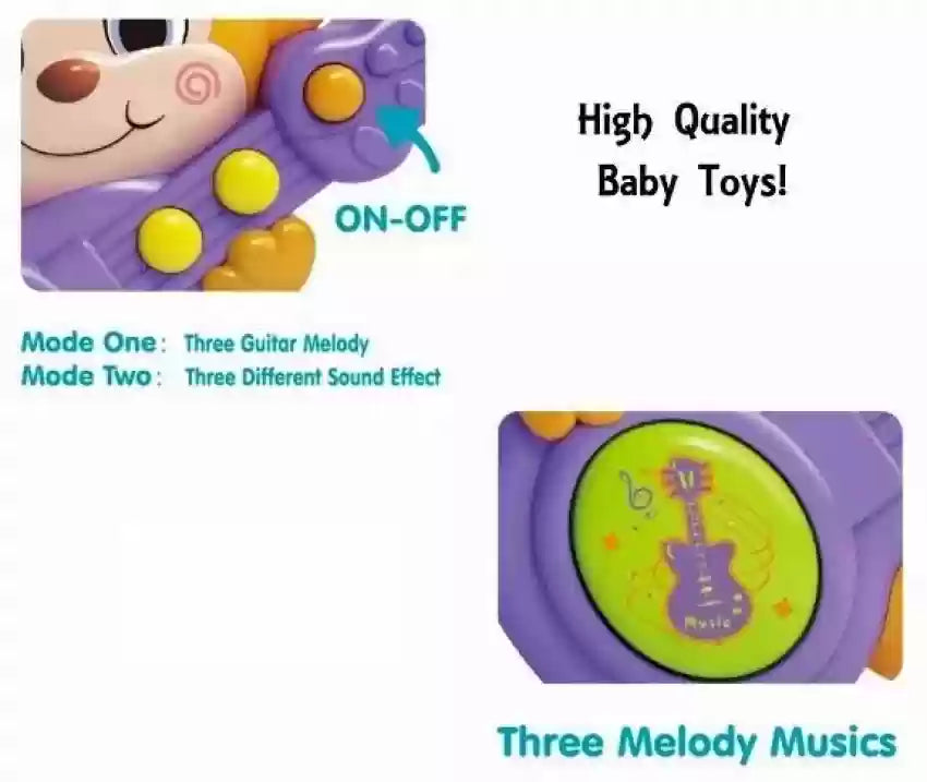 MUSICAL GUITAR PLAYING MONKEY MULTI COLOUR