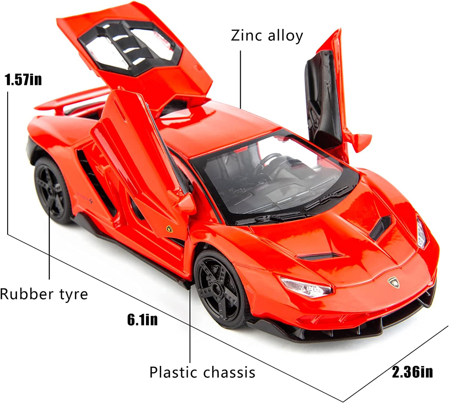 Alloy Lambo 770-4 Die Cast Model Metal Car 1:32 Scale Toy