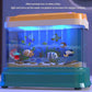 Children Fish Tank Toy with LIght and Music,Magnetic Fishing Toy Simulation Electric Fish Tank for Kids