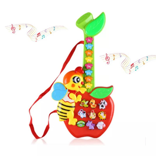 Apple-Bee Musical Guitar With Melodies