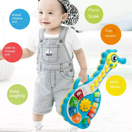 Sounds Guitar, Toddler Musical Toy with Songs, Melodies and Animal Sounds, Fun and Colourful Musical Toys for Children