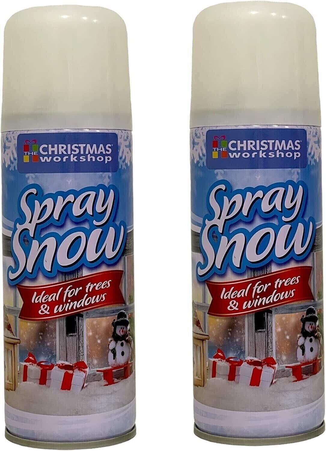 Artificial Fake Snow Spray 250ml x 2 Bottles